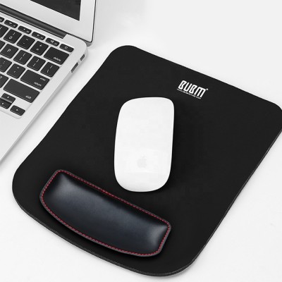 Wholesale quality products office supplies mat leather mouse pad with wrist