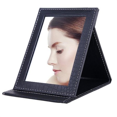 Factory Directly PU Leather Portable Makeup Table Mirror