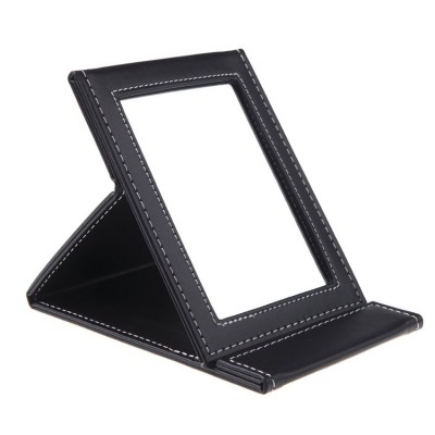 Leather Portable Foldable Makeup Professional Mirror for Travel