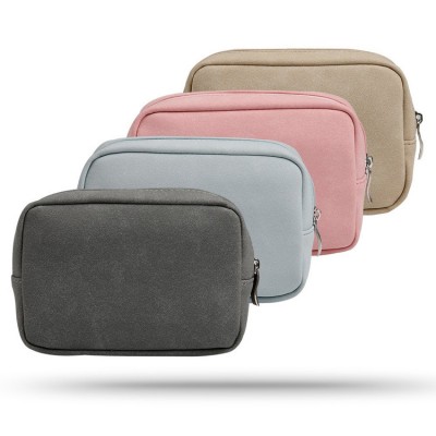 Accessories Organizer Carring Pouch Leather Makeup Travel Bag