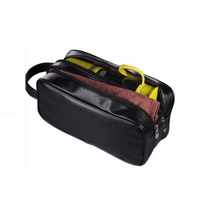 PU Leather Travel Toiletry Bags Mens Ladies Supply Toiletry Dopp Bag