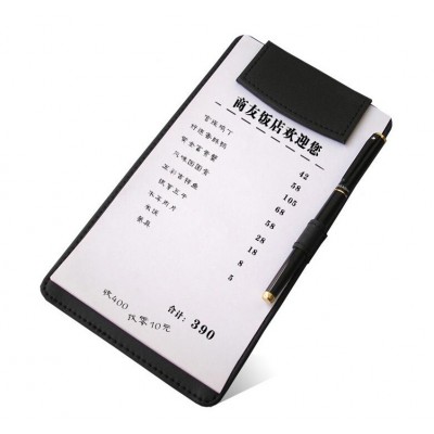 Restaurant check holder leather receipt holder