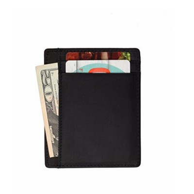 Mens Small ID Credit Card Holder Wallets Leather Slim Wallet