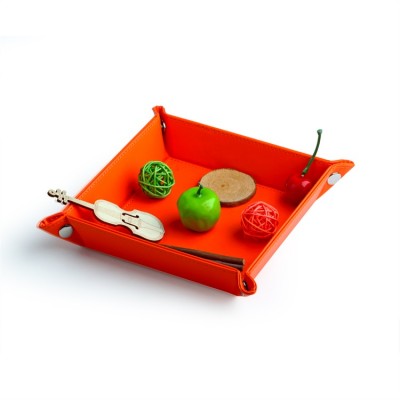 2020 high-quality  serving tray leather storage trays