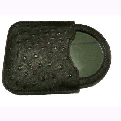 Custom Makeup Pocket Mirror Leather with Case